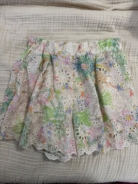 Floral Eyelet Shorts